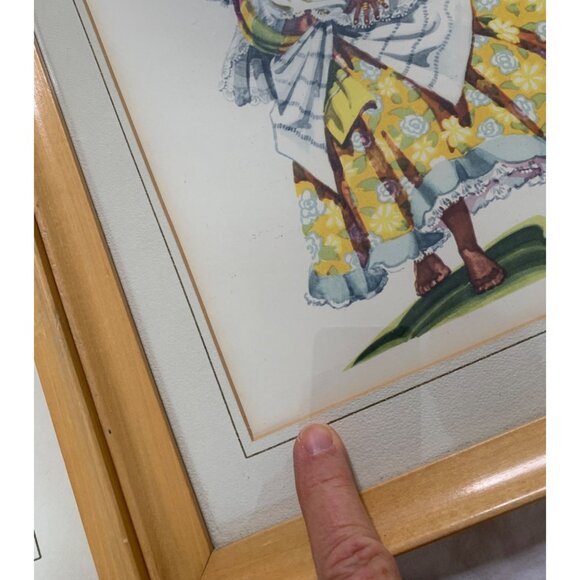 Vintage Ada Peacock Framed Prints Peru Paraguay Latin Set of 3 15" x 12" 8454 - Picture 7 of 8